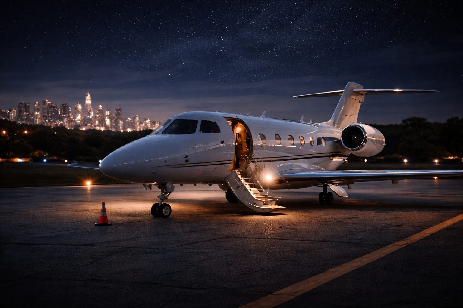 Can Private Jets Fly at Night? - Iconic Jet Club