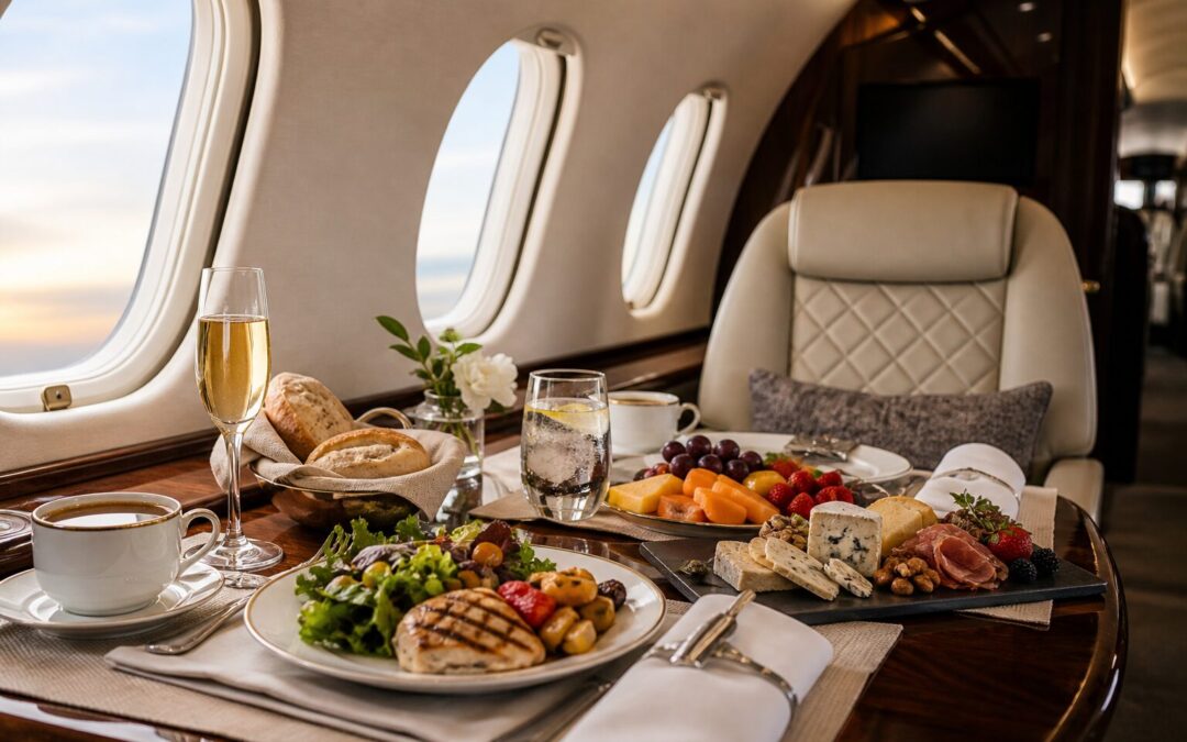 Private Jet Catering: What Can You Eat on a Private Jet?