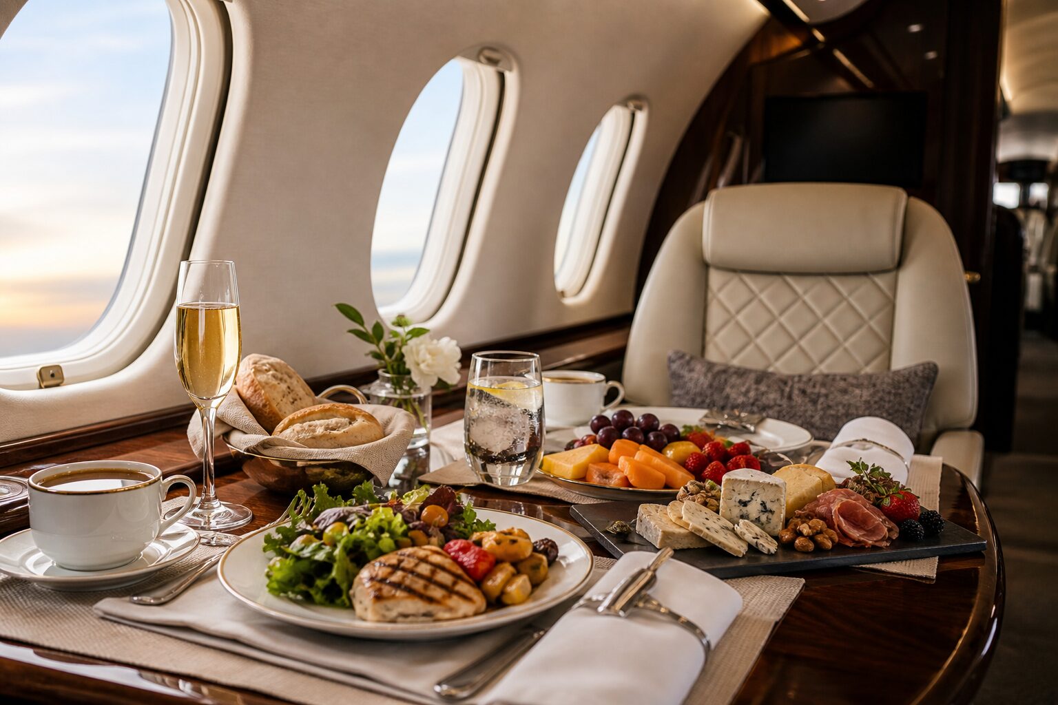 Private Jet Catering: What Can You Eat on a Private Jet? - Iconic Jet Club